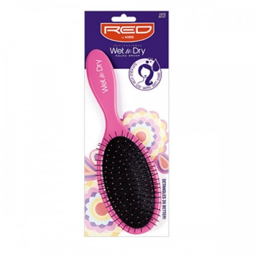 Red Professional Wet To Dry Round Brush BSH17